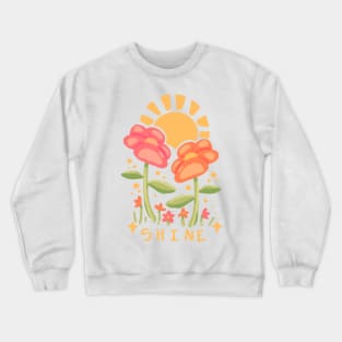 SHINE - happy flowers Crewneck Sweatshirt